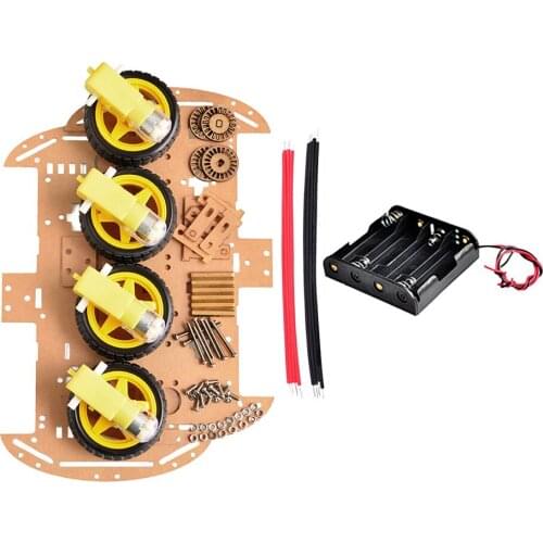 4WD Smart Robot Car Chassis Kits with Speed Encoder New