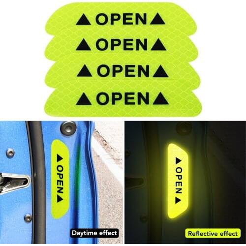 Car Door Stickers Universal Safety Warning Sticker For Jeep renegade grand cherokee compass wrangler jk Commander Gladiator