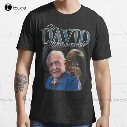 New Sir David Attenborough T-Shirt Graphic T-Shirts S-5Xl Cotton Tee Shirt mens short sleeve shirt Unisex