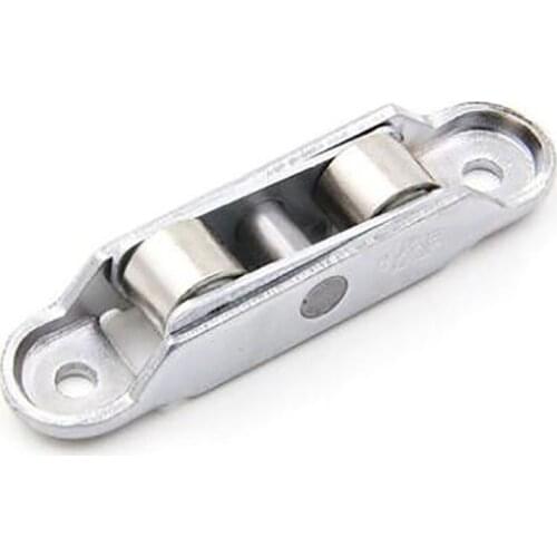 Plastic Steel Double-wheel Door Roller Window Pulley Closet Plat Slot Needle Wheel Home Improvement Accessories Hardware