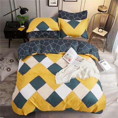 Nordic Bedding Set 3d Printed Bed Cover Plaid Duvet Cover 240x220 Single Double Queen King Quilt Covers Sets Bedclothes
