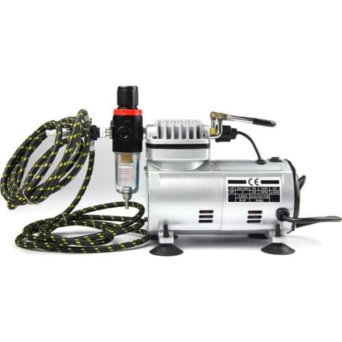 Professional Airbrush Compressor Quiet High-pressure Pump Tattoo Manicure Spraying Air Compressor For Model Cake Painting Nail