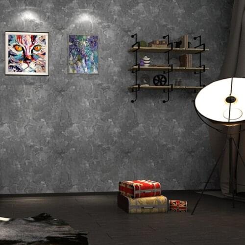 Rustic American Vintge Mottled Wallpapers Loft Wallpaper Gray Blue Roll For Dining Room Barber Shop Walls