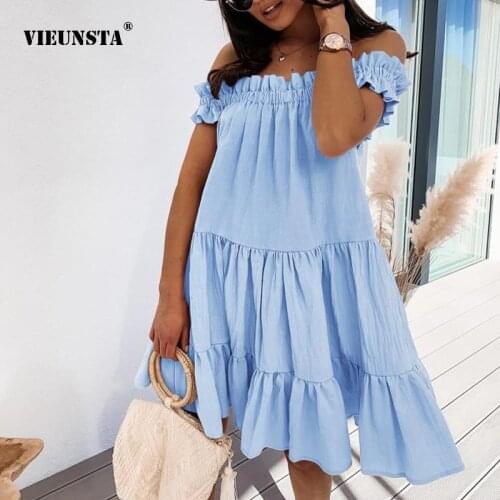 VIEUNSTA Open Summer Dresses