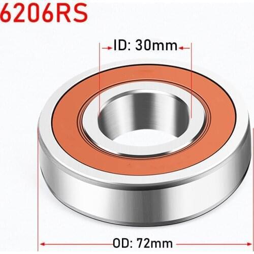 1PC 6206 2RS 30X62X16 Deep Groove Special Ball Bearing Repair Kit of Drum Washing Machine Tank Parts Accessories