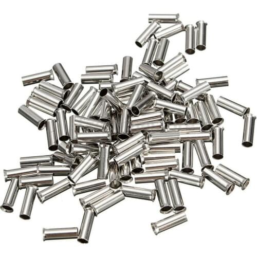 100PCS Non-Insulated Wire Connector Ferrules Electrical Cable Terminal Copper Bare Tinned Crimp Terminal 0.5mm 22-16mm 22-10 AWG