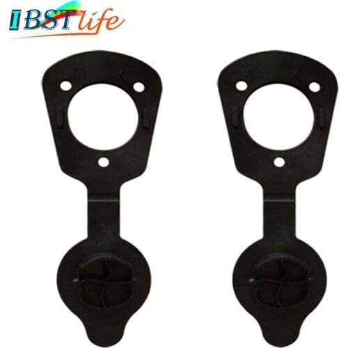 2PCS Black color CAP and GASKETS for holders flush mount fishing rod