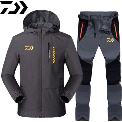 2021 Daiwa Sports Outdoor Fishing Clothing Quick-drying Pants Mens Thin Fishing Suit Breathable Sunscreen Hiking Fishing Jacket