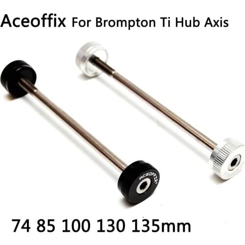 Aceoffix For Brompton Ti hub axis Titanium Hub Slow Release Quick Release Axis For Brompton Bike Parts
