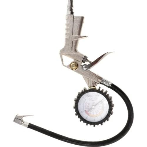 Car Truck Motorcycle Digital Air Tire Inflator Pressure Gauge Meter Tool