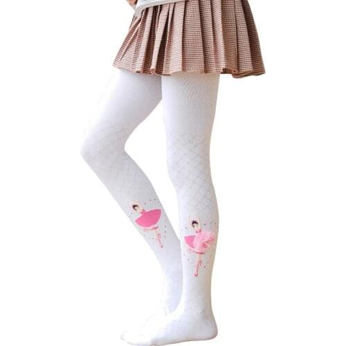 Girls Ballet Pantyhose For Kids Baby Dance Designs Pretty Stockings Princess Velvet Magic Christmas Tights White Pink Black