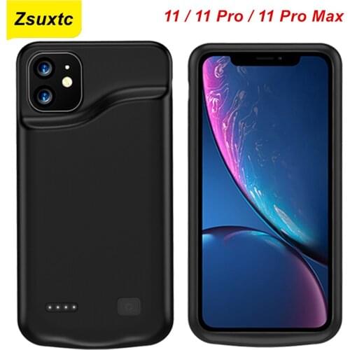For iphone 11 11 Pro 11 Pro Max Battery Charger Case 6000 Mah Smart Phone Cover Power Bank For iphone 11Pro Max Battery Case