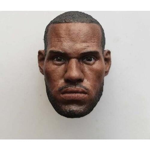 Delicate Painting Hot 1/6 Basketball Superstar LeBron James Head Sculpt Fit 12" Figure