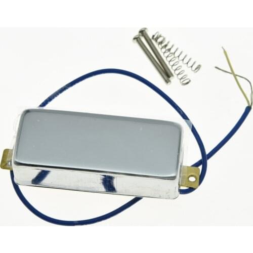 KAISH Chrome LP Closed Mini Humbucker Bridge Pickup Sealed Pickups for LP