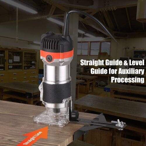 KKmoon 800W 30000r/min Electric Wood Trimmer Wood Router Laminate Trimmer Professional Slotting Trimming Grooving Machine