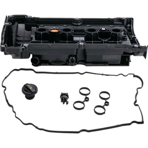 Cam Engine Rocker Valve Cover For BMW MINI R55 R56 R57 R58 R59 1.6 Cooper S JCW Black