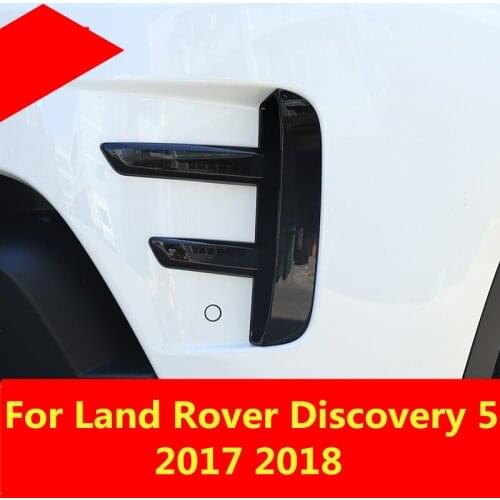 Arrival Front Bumper Lower Insert Fog Lamp Cover Fog Light Mask Cover Grill Grid Exterior For Land Rover Discovery 5 2017 2018