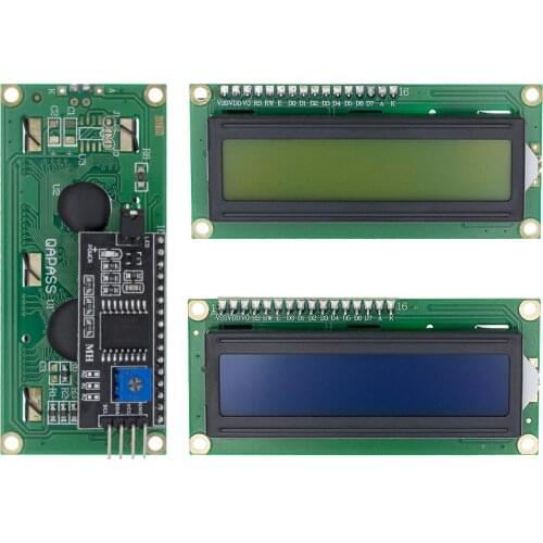 TENSTAR ROBOT LCD1602+I2C LCD 1602 module Blue/Green screen PCF8574 IIC/I2C LCD1602 Adapter plate for arduino