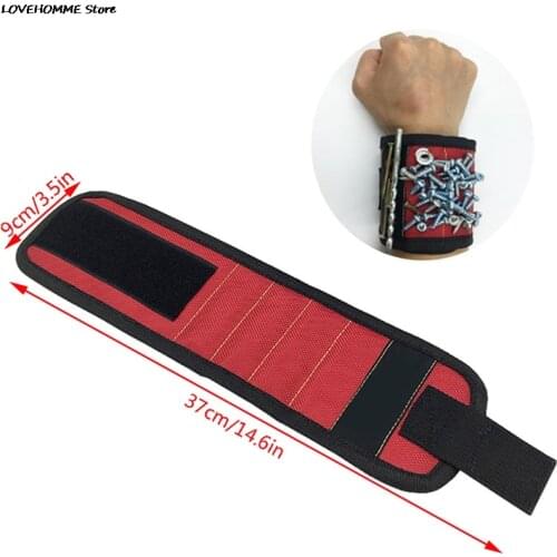 Magnetic Wristband Hand Wraps Tool Bag Electrician Wrist Screws Holder Bracelet For Home Repair