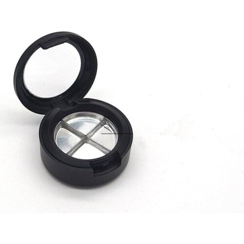 Small DIY Makeup Tool Mini Plastic Empty Eyeshadow Case Palette Single Case Round Jar Powder Cosmetics Compact Container
