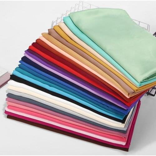 Fashionable Women Satin Scarf Shawl For Summer Plain Headband Scarves Islam Muslim Hijabs Turban Long Headscarf Stole 180*70cm