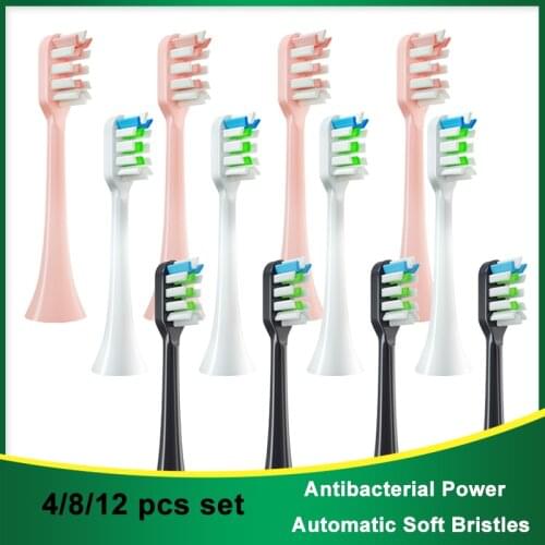 Soocas X3/x3u/x5 Smart Brush Head 4-12 Pieces Head Cleaning/health/comfort DuPont Used To Replace The Toothbrush