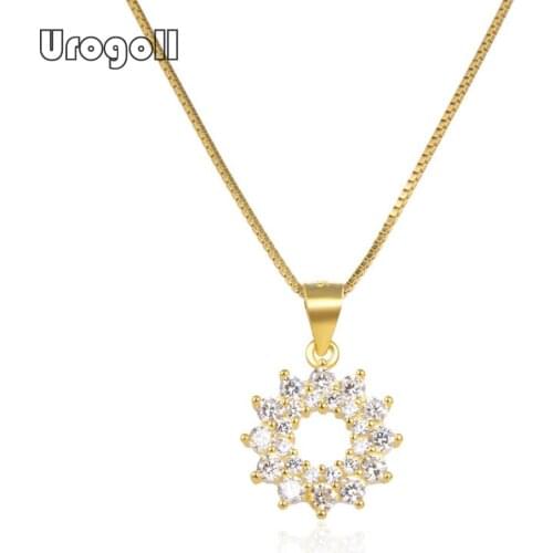 Genuine 925 Sterling Silver Flower Pendant Necklaces For Women Wedding Anniversary Silver 925 Necklace Fine Jewelry Gift