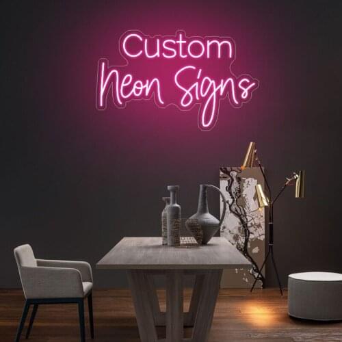Custom Neon Sign Light Waterproof Flex Led Acrylic Wall Hanging Home Decoration Neon Bar Lights Neon Hello Beautiful Sign