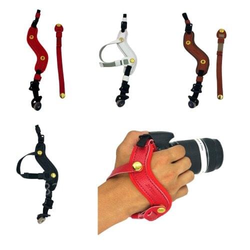 New 2017 DSLR Camera Hand Wrist Strap Genuine Leather Handmade bag for Canon for Nikon D7200 D750 for Sony A5000 5R A6000 Fuji