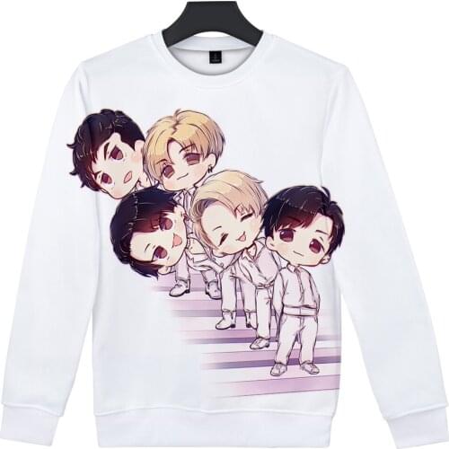 NU'EST3D Hatless Sweatshirt Men/Women Hip hop Sweatshirt 3D harajuku Capless Sweatshirt shirt Autumn Winter