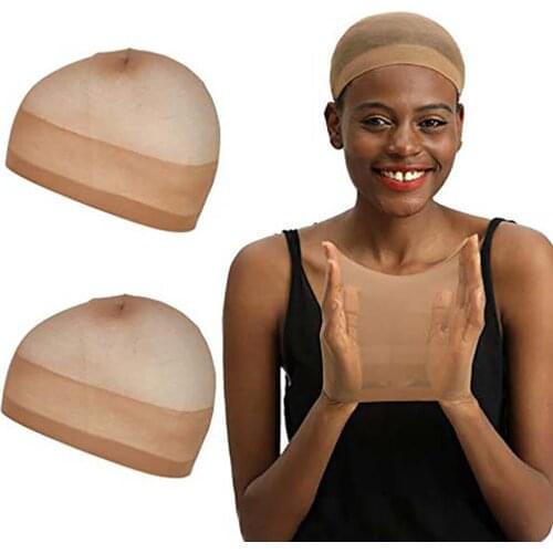 Wig cap for wig stretched stockings wig caps for making 2pcs/pack stretchable elastic hair net snood wig cap