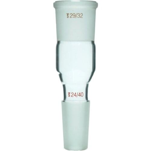 Glass Reducing Adapter From Cone 24/40 To Socket 29/32,Lab Chemistry Glassware