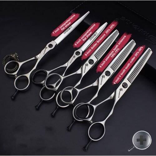 Professional A-shaped Scissors Hairdressing Scissors Hair Salon Haircut Scissors Special Flat Cut Set