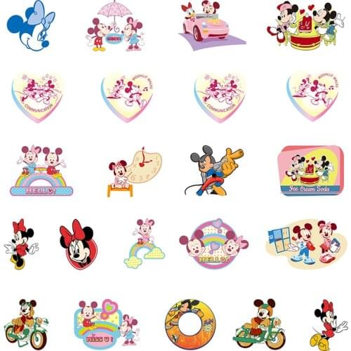 Disney Mickey Mouse Driving And Playing Cartoon Animated Character Earrings Epoxy Resin Earrings DIY Non-porous Accessories