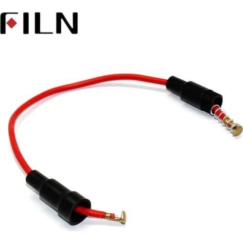 10pcs 5*20mm Glass fuse holder Screw Type 5X20mm with 22 AWG Wire Cable 250V Glass fuse tube fuse casing