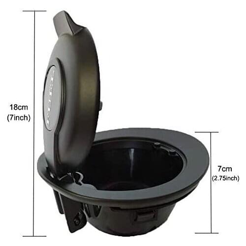 Fuel Filler Door Cover 68250120AA Fuel Filler Gas Door Vapor Edition Matte Black for Dodge Challenger 2008-2019