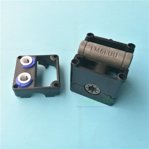 Ultimaker 2 Injection Molded X/Y axis cross slide kit with Solid Polymer LM6LUU for UM2 Olsson block 3D printer parts