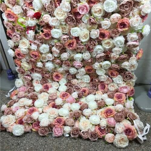SPR DIY roll up flowerwall backdrop wedding flower wall stage backdrop wholesale artificial flower