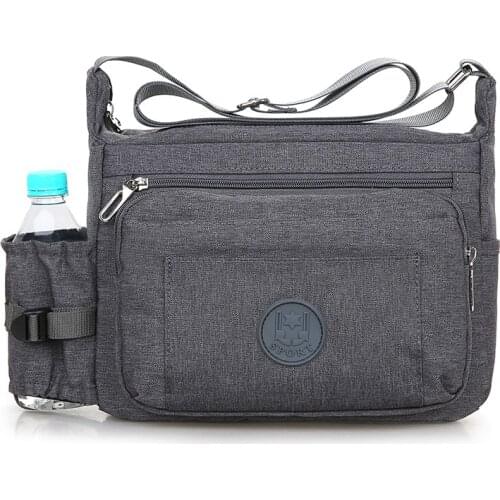 Vintage Men Business Bags Fashion Waterproof Nylon Messenger Bags Casual Male Large Capacity Crossbody Travel Shoulder Bag
