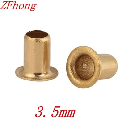 100pcs High Quality M3.5*3/3.5/4/5/6/7/8 3.5mm Brand New Copper Hollow Rivet Double-sided circuit board PCB vias nails