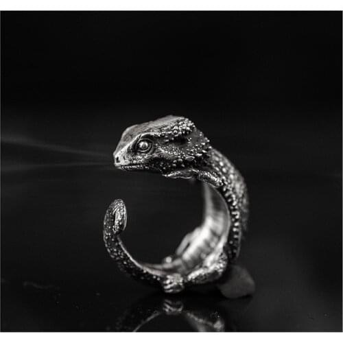 12pcs/Lot Wholesale Adjustable Lizard Ring Cabrite Gecko Chameleon Anole Jewelry Free Size gift idea