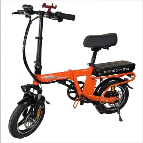 14 INCH Fast Folding Electric Bicycle Mini E-bike Scooter 48v20ah25ah30ah Lithium BATTERY