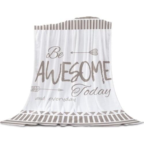 Abstract Geometric Brown Stripes Soft Blanket for Bed Sofa Cover Summer Large Travel Throw Bedspread Blankets Carpet