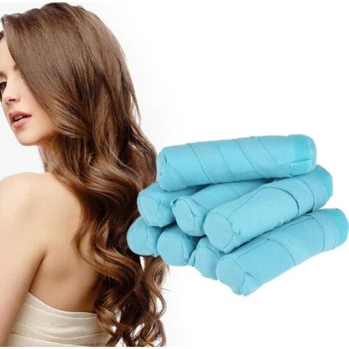 8pcs Bigoudis Cheveux Pour Femme Sleep Styler Hair Rollers Kit Long Cotton Curlers DIY Magic Hair Styling Tools
