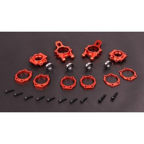 CNC Alloy Rear Wheel Hub Carrier Set for 1/5 Rovan HPI Baja 5B 5T 5SC