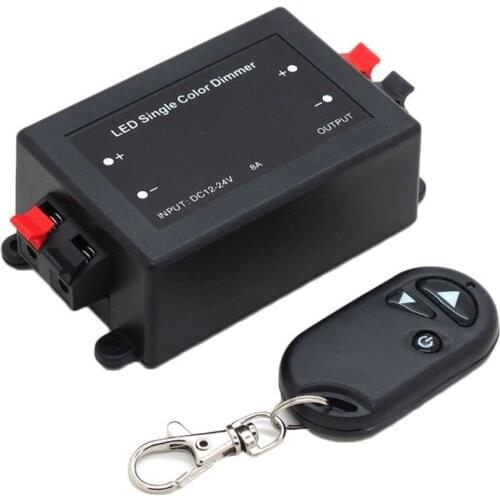 DC 12V-24V RF Wireless Controller Switch LED Dimmer Spotlight Recessed Strip Light Dimmer