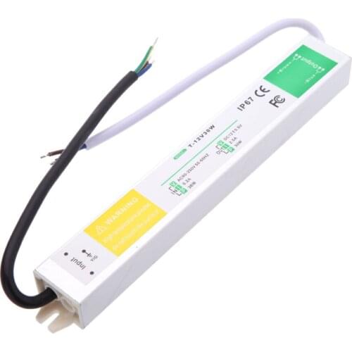 DC 12V 30W IP67 Waterproof Electronic LED Driver,Outdoor Lighting Equipment Dedicated Power Supply Transformers, Free shipping
