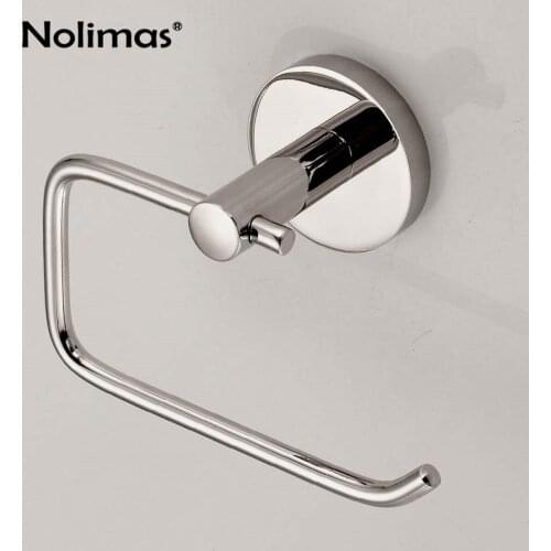 Toilet Paper Holder Mirror Polished SUS 304 Stainless Steel Wall Mounted Roll Paper Holder Round Bottom Bathroom Accessories