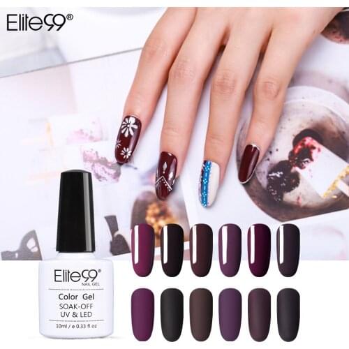 Elite99 10ml Nail Polish UV Nail Gel Polish Shine Shimmer Soak Off Nail Art Varnish Jam Gel Polish UV Gel For Manicure Gellak