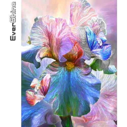 Evershine 5D DIY Diamond Painting Lily Cross Stitch Diamond Embroidery Flower Craft Kit Home Decor Gift